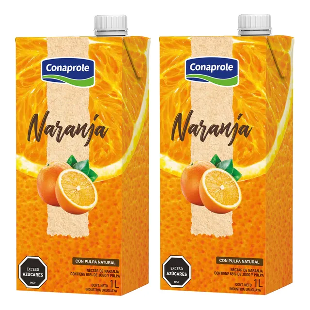 Jugo Naranja Conaprole 1 L X 2 Un