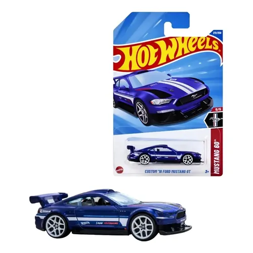 Hot Wheels Gtd 1:64 Mustang Ford Blue De Controle Drift | MercadoLivre