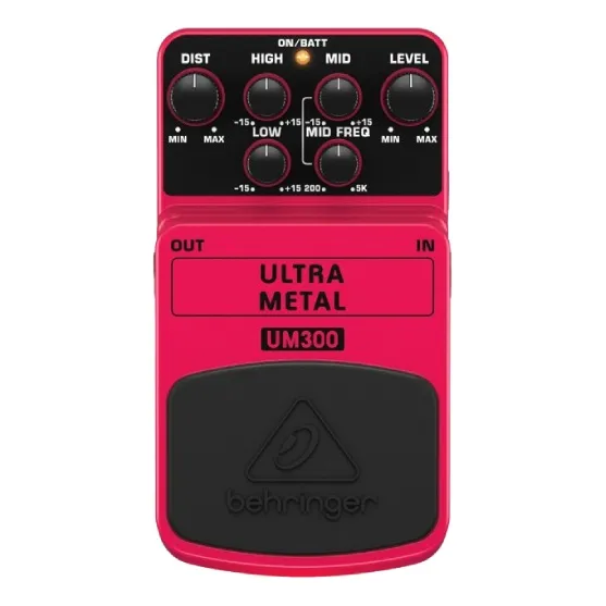Pedal De Efeito Behringer Ultra Metal Um300 Rosa