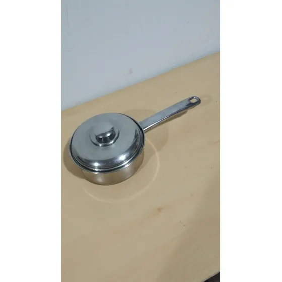 Olla De Acero Inoxidable Mango Largo 2 Piezas 