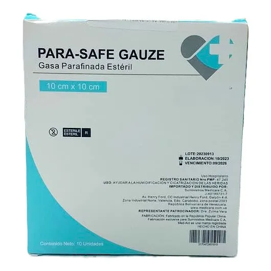 Cuticell Classic Generico 10cmx10cm Gasa Parafinada Por 3 Ud