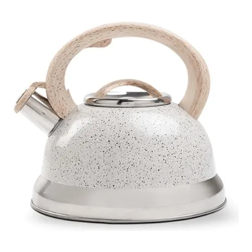 Chaleira Bule Alumínio C/ Apito Roma Vanilla Brinox 2,7 L