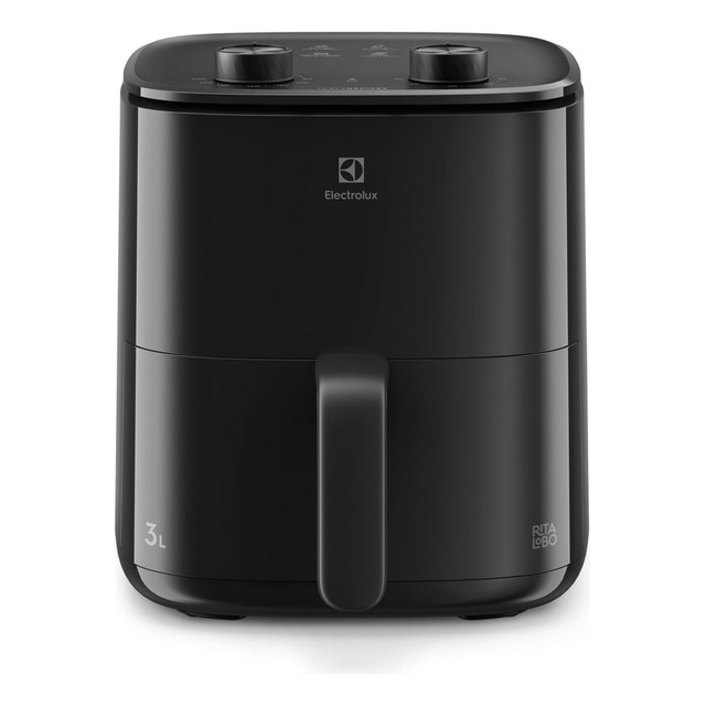 Air Fryer Electrolux Por Rita Lobo 3l Preta Efficient C/ Des Cor Preto 127v Air Fryer Electrolux Por Rita Lobo 3l Preta Efficient C/ Des Cor Preto 127v