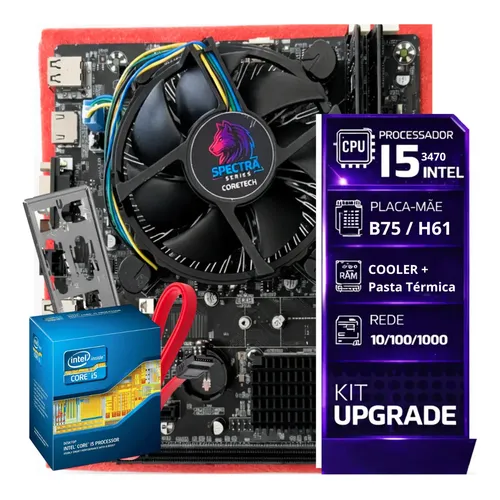 Placa Mãe Kazuk Lga 1155 H61 Ddr3 16gb Hdmi - 2/3 Geração
