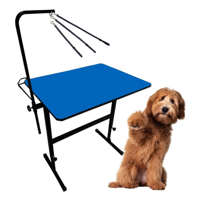 Mesa De Tosa Com Regulagem Com Girafa Pet Shop Azul Mesa De Tosa Com Regulagem Com Girafa Pet Shop Azul