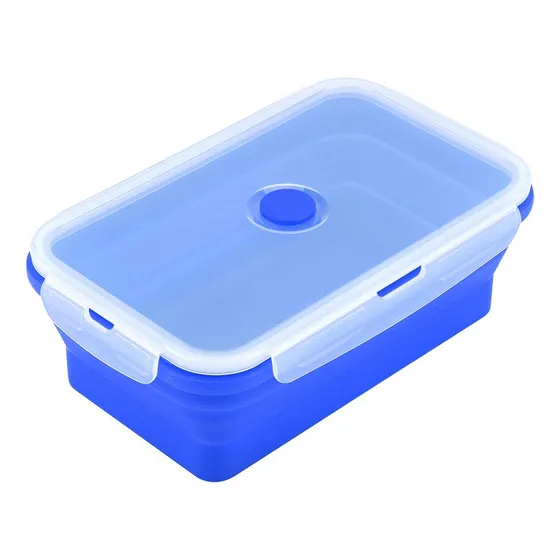 Haofy 1200ml Plegable De Silicona Caja De Bento, Caja Pz9rn