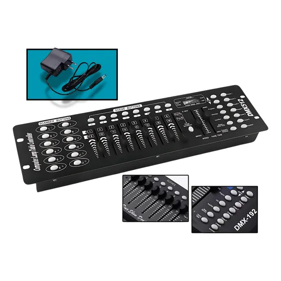 Mesa Dmx St-512 C/ 192 Canais P Efeitos Como Strobo 110/220v