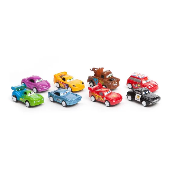 Cars Autos Set De 8 Autitos Pull Back Original Ditoys