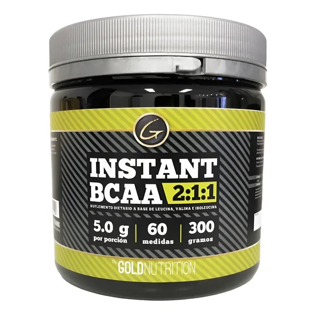 Aminoácidos - Instant Bcaa 2:1:1 300g - Gold Nutrition Sabor Natural (sin sabor)
