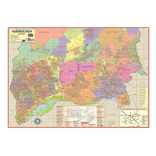 Mapa De Guarulhos Ruas Rotas Cidade Politico Escolar