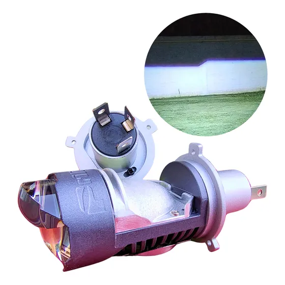 Kit Cree Led H4 Lupa Proyector Mas Potente De Auto Alta/baja