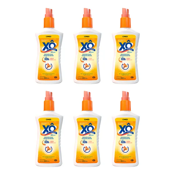 6x Repelente Xô Inseto Contra Mosquitos Pernilongos 200ml