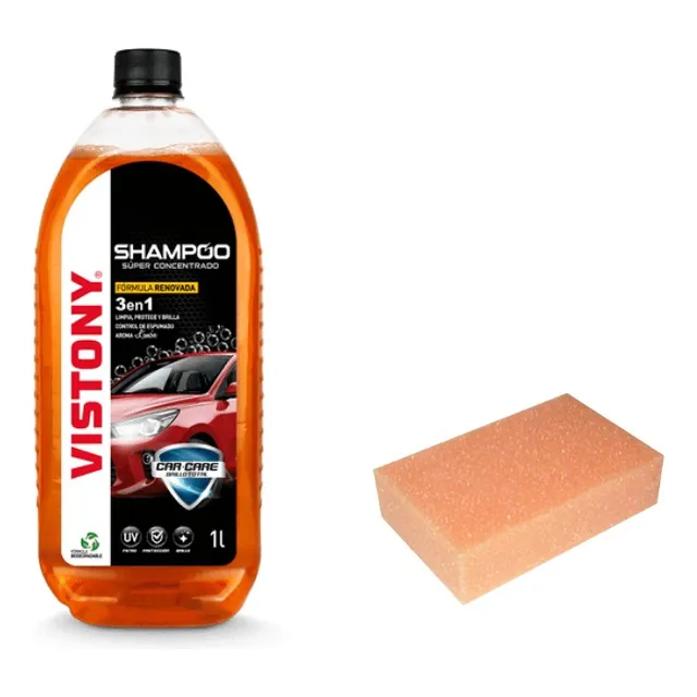 Kit Limpieza : Shampoo  1 L + Esponja Color Zebra