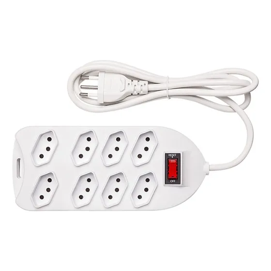 Protetor Eletrônico 8 Tomadas Epe1008+ Intelbras 127/220v