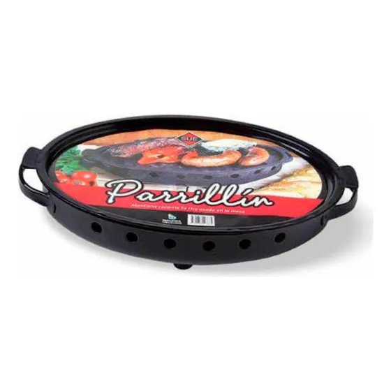 Brasero Parillin Oval Esmaltado Sue 40 Cm 