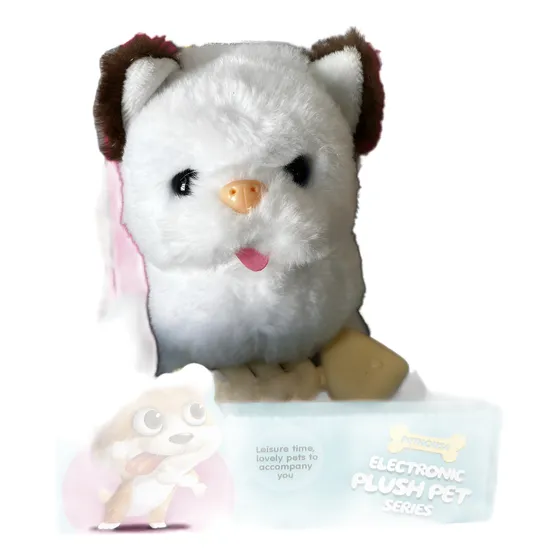 Gatito Peluche Con Movimiento Y Sonido En Casita Mascota