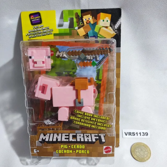 Figura Minecraft Pig , Cerdo Vrs 1139