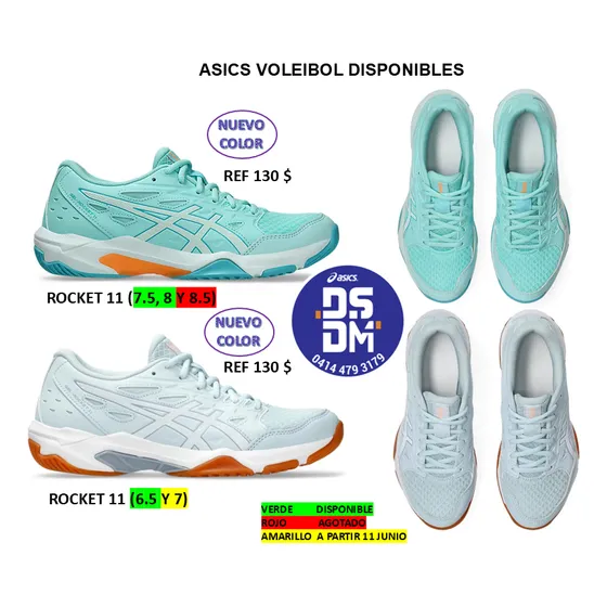 Zapatos Asics Originales Voleibol Damas Y Caballeros