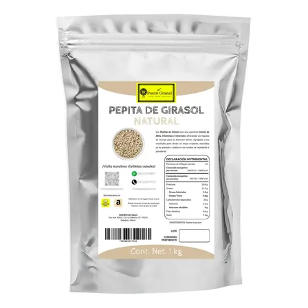 Semilla De Girasol Pelada Natural 1kg - Pepita De Girasol Punto Granel