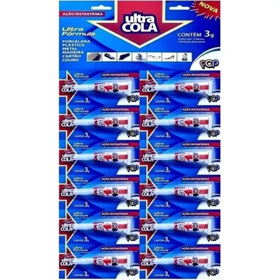 Super Bond Ultra Cola Cartela C/60 Unidades Atacado