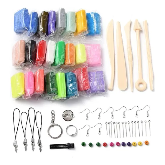 Kit Arcilla Polimerica + Herramientas 24 Colores