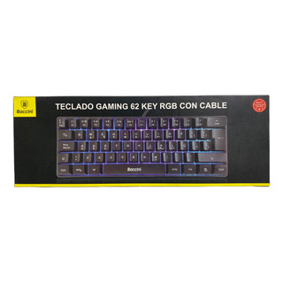 Teclado Gaming 62 Key Rgb Alambrico Baccini Teclado Gaming 62 Key Rgb Alambrico Baccini