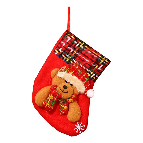 25/2/24 Calcetín Navideño En Forma De F, Bolsas De Regalo,