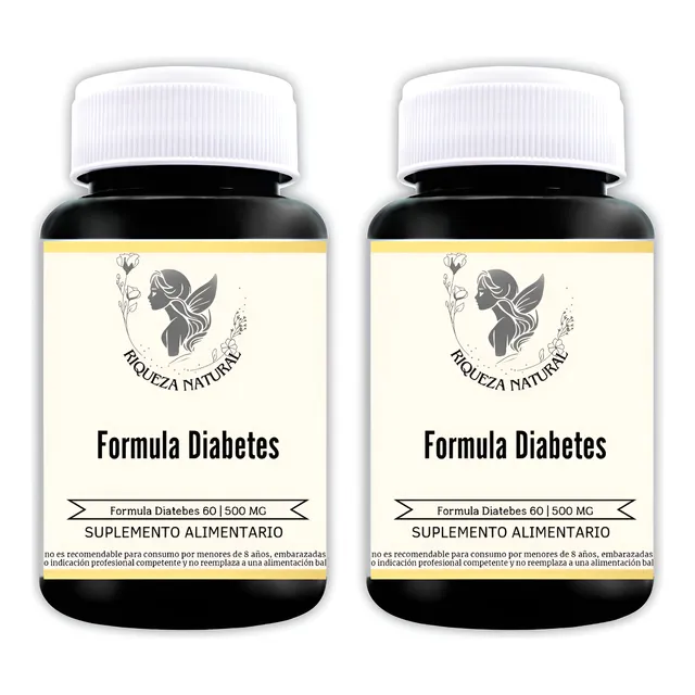 Formula Diabetes Premium 2 Frascos De 60 Capsulas Cada Uno