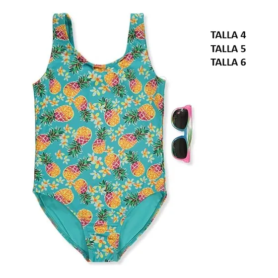 Traje De Baño De Niñas Completos Y 2 Piezas Importado Ds