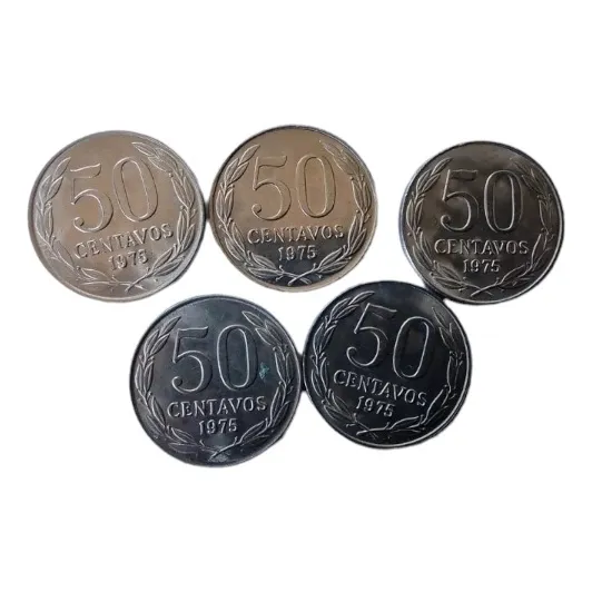 Moneda Chile 50 Centavos 1975 Casi Unc (&413