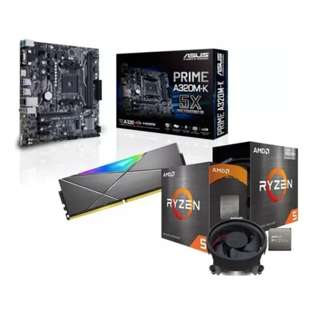 Kit Actualización Gamer Ryzen 5 + Mother Asus + 8 Gb Ddr4
