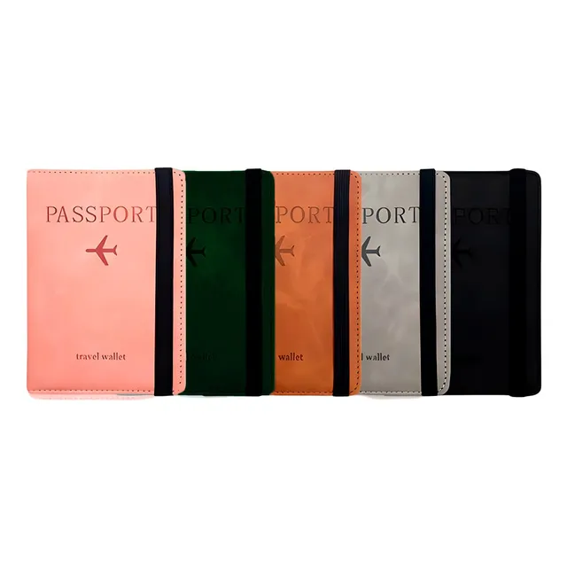 Porta Pasaporte Porta Documentos Billetera Proteccion Rfid