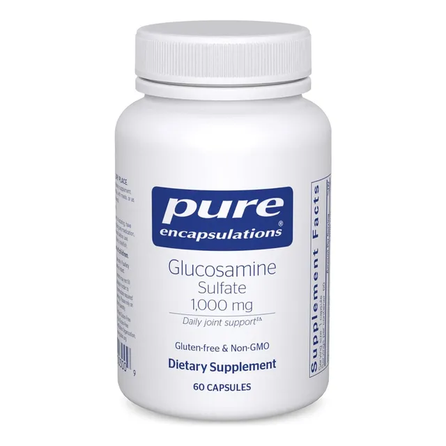 Sulfato De Glucosamina Pure Encapsulations 60 Cápsulas Sin Sabor