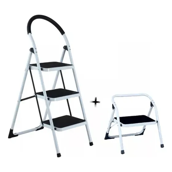Escalera Tubular De 3 Pasos + 1 Paso Hérkules