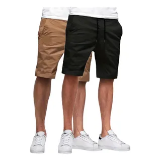 Kit 2 Bermuda Sarja Colorida Premium Masculino Diversa Cores Kit 2 Bermuda Sarja Colorida Premium Masculino Diversa Cores