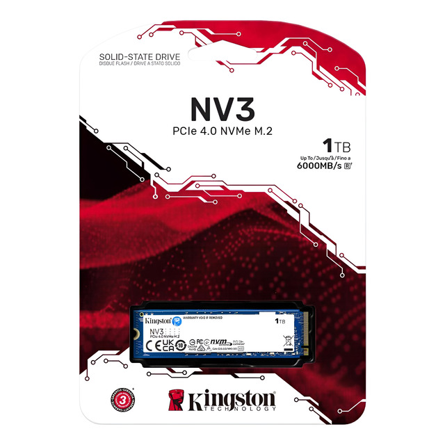 Ssd M.2 1tb Kingston Nv3 Nvme Pcie Snv3s/1000g 6000/4000 Mb/ Ssd M.2 1tb Kingston Nv3 Nvme Pcie Snv3s/1000g 6000/4000 Mb/