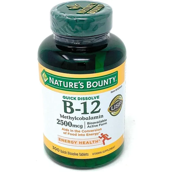 Vitamina B12 2500 Mcg Nature Bounty 300 Comprimidos
