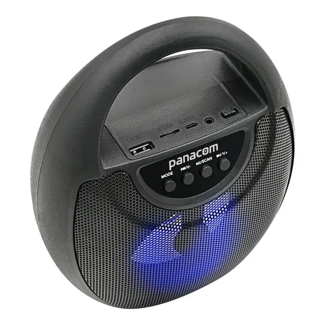 Parlante Portatil Panacom Sp3030 Luces Led Bluetooth Radio