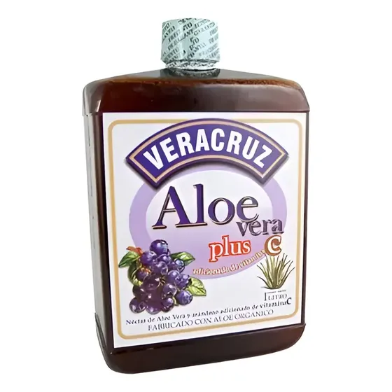 Aloe Vera Bebible Veracruz Vitamina C Sabor Arándano 1L Sin Gluten