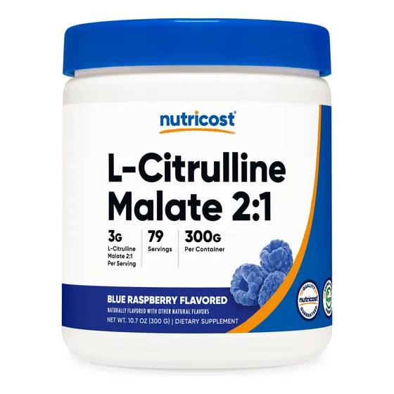 Suplemento Nutricost L-citrulina Malato 2:1 300 G Blue Raspb