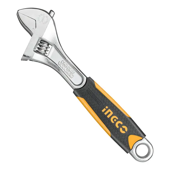 Llave Ajustable 6 Con Mango Ingco Hadw131068 Color Gris