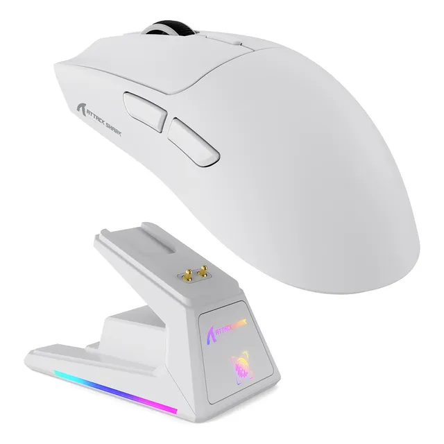 Ratón Inalámbrico Para Juegos Attack Shark X1 Con Base De Ca