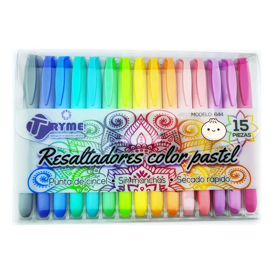 15 Marcatextos Premium Tryme Tonos Kawaii Pastel Muy Cute