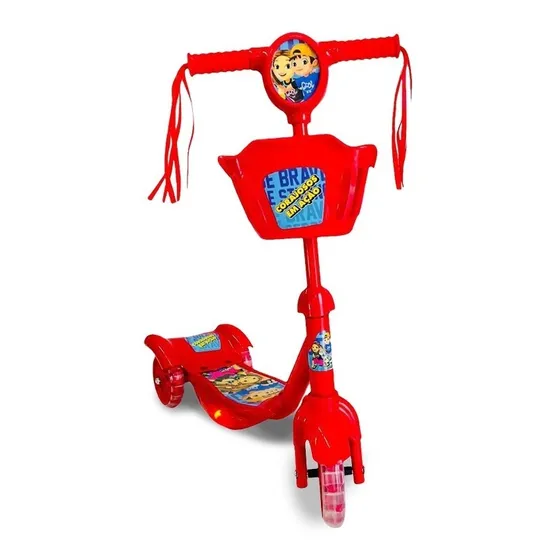 Patinete Infantil 3 Rodas Corajosos Em Ação