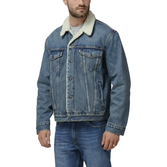 Casaca Hombre Type 3 Sherpa Trucker Azul Levis 16365-0128