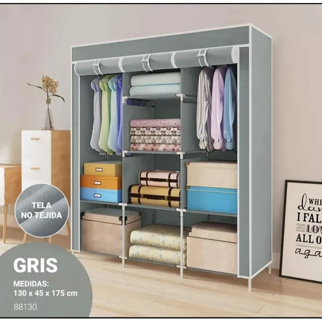 Closet De 3 Separaciones Variedad De Colores. M2024-5