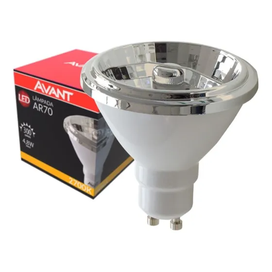 Lâmpada Led Ar70 12º Graus Avant 4,8w 2700k Branco Quente