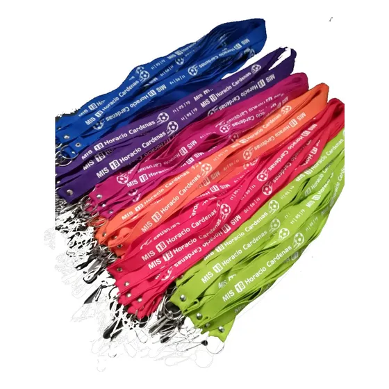 Llavero Cinta Colgante Personalizados  X 25u 