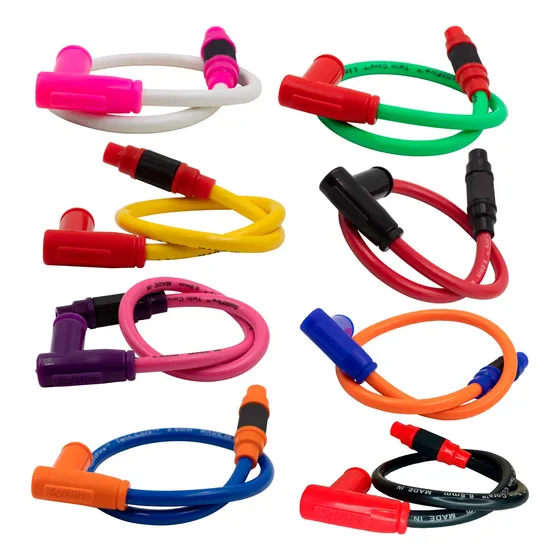 Cable De Bujía Dos Núcleos Reforzado Tuning Colores Motos