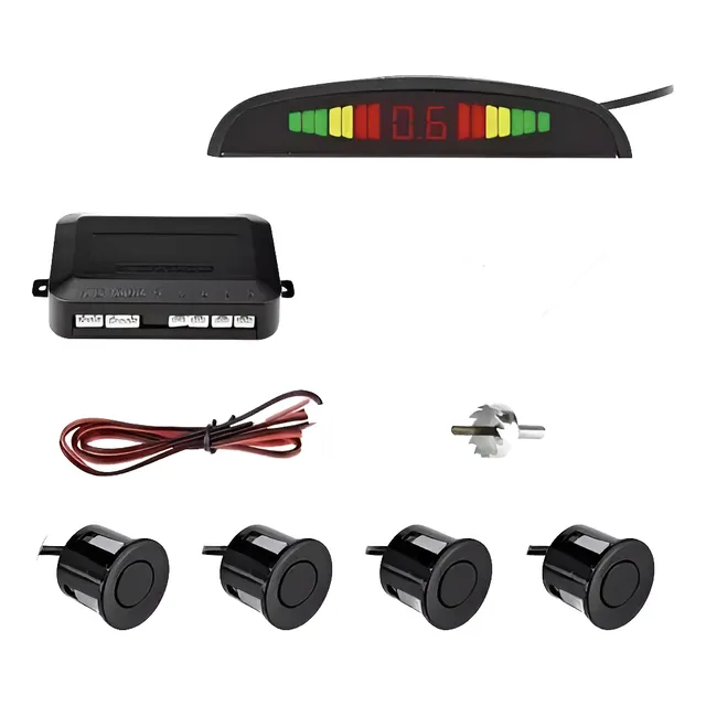 Sensor De Estacionamento Ré Universal 22mm Display Colorido
